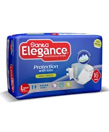 Sanita Elegance Adult Diapers Large Size - 16 Pieces