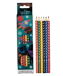 Floss & Rock Rocket Pencils Multicolor - Pack of 6