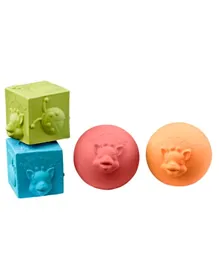 Sophie La Girafe So Pure Cubes And Balls Toys - Multicolour