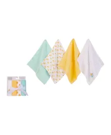 Hudson Baby Washcloths Woven Terry Duck - 4 Pieces