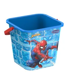 Cosmoplast Marvel Spider Man Square Sand Bucket with Handle - 5 L