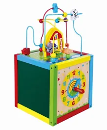 Viga Wooden 5-in-1 Activity Toy - Multicolor