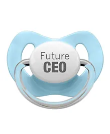 Little Mico Future CEO Pacifier Blue - Size 1