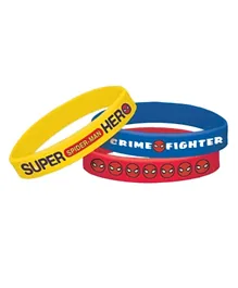Party Centre Spider-Man Rubber Bracelets - 6 Pieces