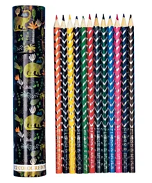 Floss & Rock Dinosaur Pencil Color Set - 12 Pieces