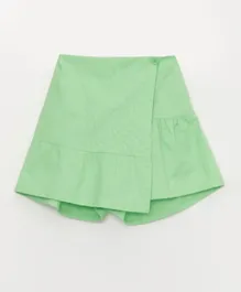 LC Waikiki Cotton Poplin Short Skirt - Green
