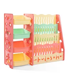 Mini Panda Book Barn and Toy Storage - Pink