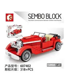 Sembo 607402 Classic Passion Car Building Block Set - 318 Pieces