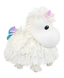 Jiggly Pup Walking Unicorn With Sounds - White