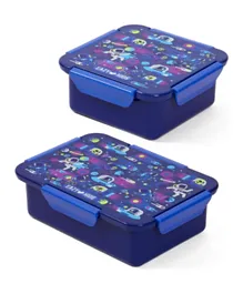 Eazy Kids Astronauts Lunch Box Set Blue - 2 Pieces