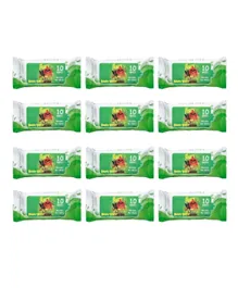 Angry Bird Premium Wet Wipes Green Pack of 12 - 120 Wipes