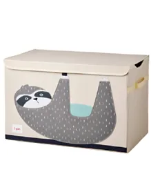3 Sprouts Toy Chest Sloth - Beige Grey