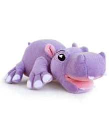 SoapSox Harper the Hippo  Baby Bath Toy and Sponge - Purple