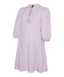 Vero Moda Maternity Pretty Tunic Woven Maternity Dress - Lavendula