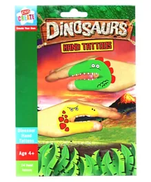 Kids Create Dinosaurs Hand Tattoos - Green