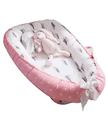 Sunbaby Portable Lounger Sleeping Pod for New Born Babies - Pink
