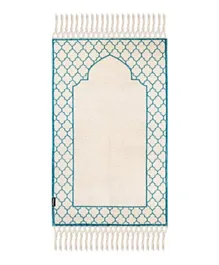 Khamsa Comfort Muslim Rug Prayer Mat with Added Foam Pad For Children Azraq - Blue