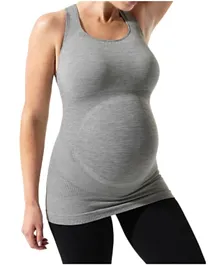 Mums & Bumps Blanqi Sport-Support Maternity Crossback Tank - Dove Grey