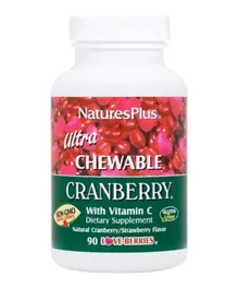 NATURES PLUS Ultra Chewable Cranberry Love Berries Tablets - 90 Pieces