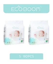 Eco Boom Premium Bamboo Diapers Size 2 - 180 Pieces