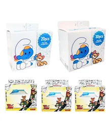 Smurfs and Tom & Jerry Combo Pack of Disposable Changing Mats -  White and Yellow