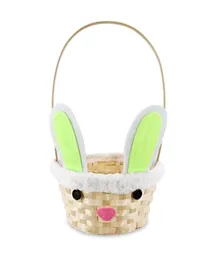 Party Magic Easter Bamboo Bunny Basket - Assorted