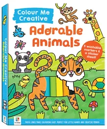 Hinkler Colour Me Creative Adorable Animals Book - 64 Pages