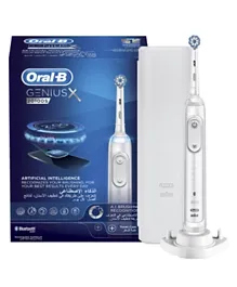 Oral-B GeniusX 20100S Rechargeable Artificial Intelligence Toothbrush - White