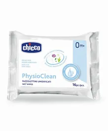 Chicco Wet Wipes Physioclean - 16 Pieces