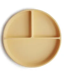 Mushie Silicone Plate - Pale Daffodil
