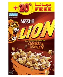 Nestle Lion Caramel & Chocolate Breakfast Cereal Bonus Pack - 480 g