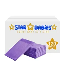 Star Babies Disposable Changing Mat Value  Lavender - Pack of 120