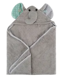 Zoocchini Ellie The Elephant Hooded Towel - Grey