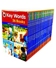 Ladybird Key Words With Peter And Jane 36 Books Set Collection Hard Cover - English