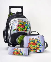 Ninja Turtle Classic Trolley Backpack + Lunch Bag + Pencil Case Set - 14 Inches