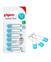 Pigeon Safety Pins Set of 6 Large - Assorted