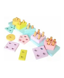 Little Angel Kids Colorful Puzzle Board Set - 21 Pieces