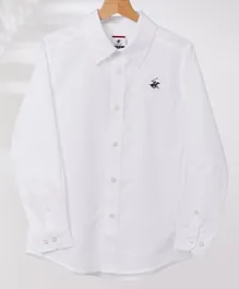 بيفرلي هيلز بولو كلوب قميص مُطرّز بالشعار - أبيض