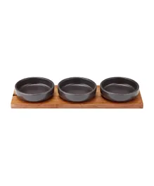 Ladelle Host Charcoal Bowl & Tray Set