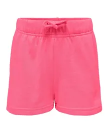 Only Kids Drawstring Closure Shorts - Pink