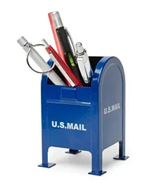 Kikkerland US Mail Pen Holder - Blue