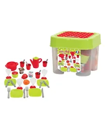 Ecoiffier Chef Dinner Set Box Green - 36 Pieces