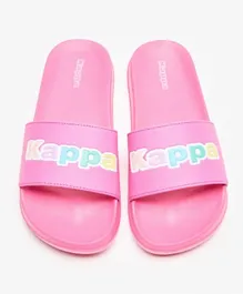Kappa Logo Detail Slippers - Pink