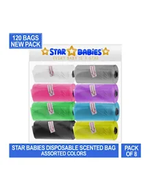 Star Babies Scented Bag Assorted Colors Pack of 8 - 120 Bags