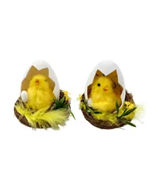 Party Magic Easter Chick Decoration - 2 Pieces