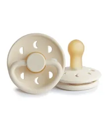 FRIGG Moon Phase Latex Baby Pacifier 1-Pack Cream - Size 2