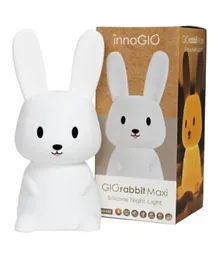Innogio Gio Rabbit Maxi Kids Silicone Night Light - White