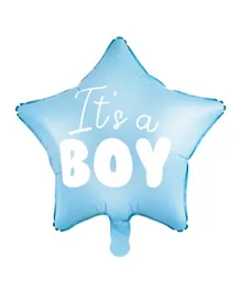 PartyDeco It's A Boy Star Shaped Foil Balloon - Blue