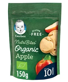 Gerber Organic Nutri Bites Apple Biscuits Pouch - 150g