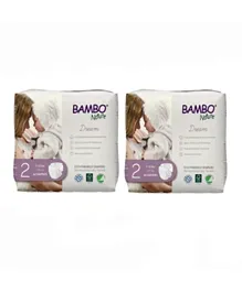 Bambo Nature Eco Friendly Pack of 2 Diapers Size 2 - 32 Pieces each